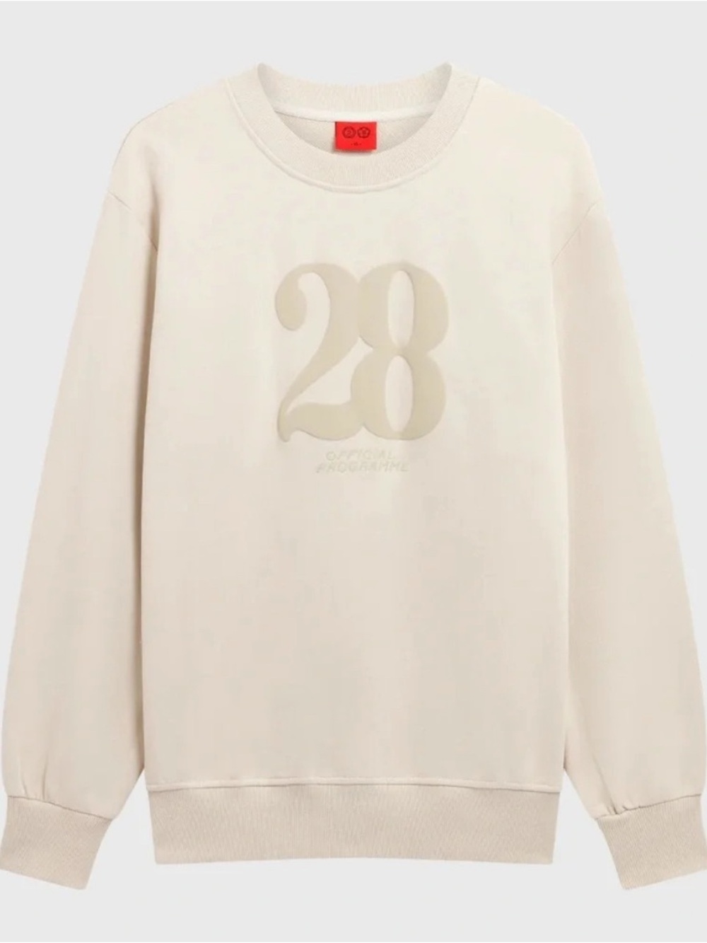 28 Official Programme Ecru Sweatshirt XL, Louis Tomlinson 28OP Clothing